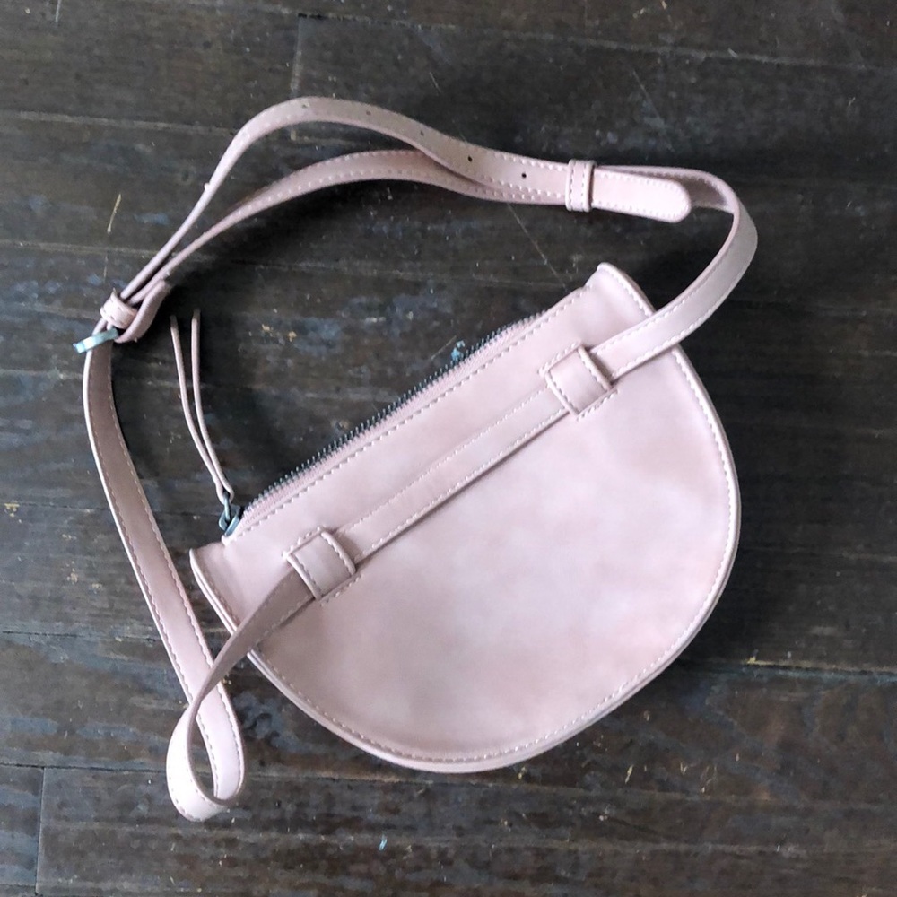 Faux Suede Blush Pink Fanny Pack